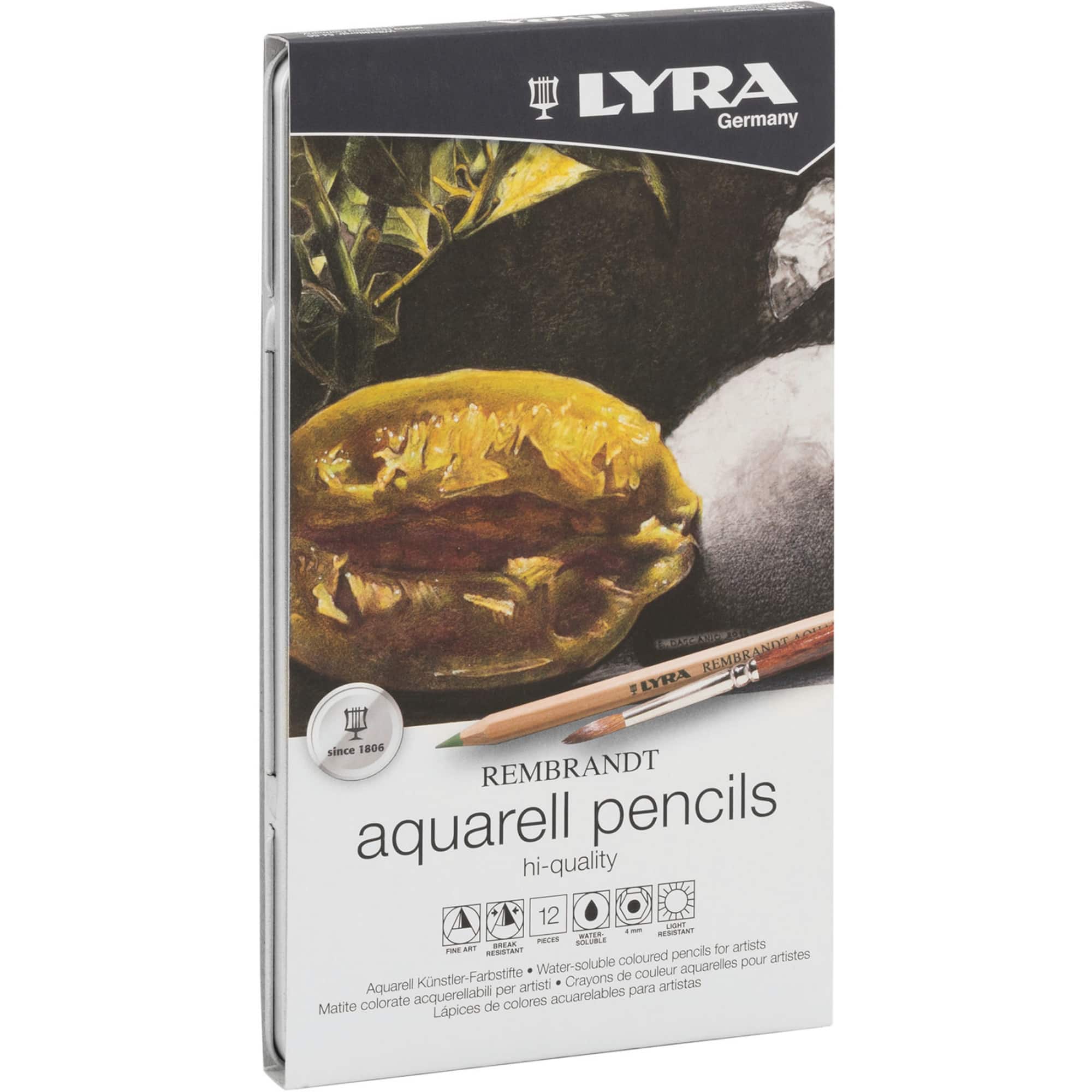 Lyra Rembrandt Aquarell Colored Pencils 12 Color Set
